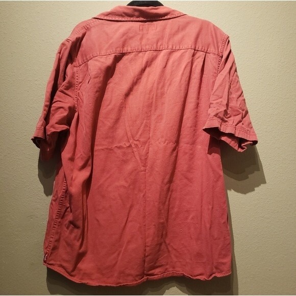 Wrangler Button Down Short Sleeve Red Shirt Size XL - Picture 5 of 5